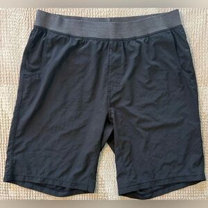 Prana Breathe Athletic Shorts XL Black Stretch Running Training 🏃‍♂️